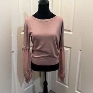 ✨BRAND NEW✨ Sacred Threads Dusty Pink Knit with Gold Accent